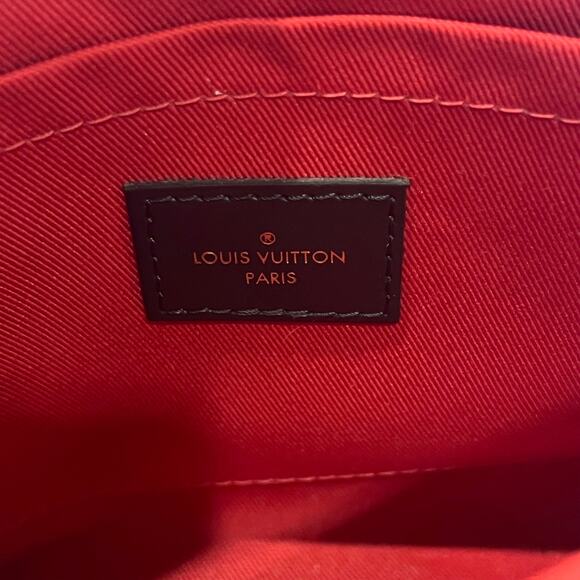 LOUIS VUITTON Croisette Damier Ebene Canvas Top Handle Bag - Picture 8 of 13